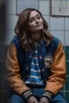 Yellowjackets S03 Jackie Denim Varsity Jacket