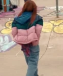 Abby Ginny and Georgia S03 Colorblock Puffer Jacket