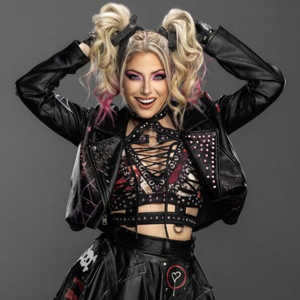 Friends for Eternity Alexa Bliss Biker Black Leather Jacket 5