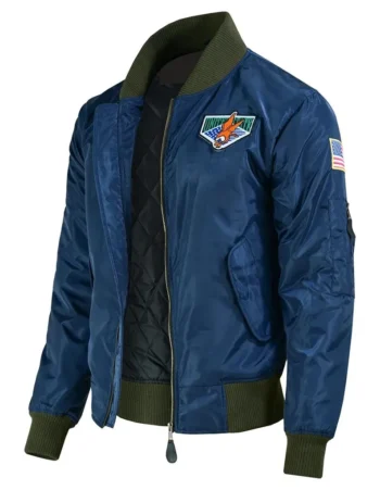 Resident Evil 4 Remake Leon Kennedy Blue Cosplay Jacket 1
