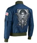 Resident Evil 4 Remake Leon Kennedy Blue Cosplay Jacket 3