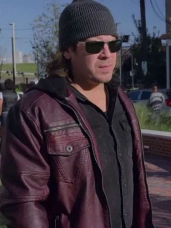 Christian-Kane-Leverage-Redemption-Maroon-Leather-Jacket.webp
