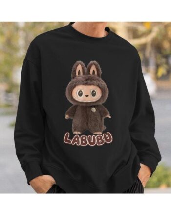 Labubu-Doll-The-Monster-Black-Sweatshirt-In-2-Design-3