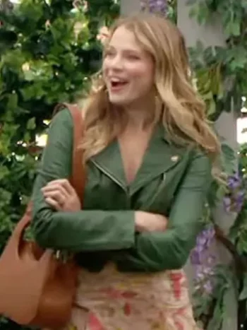 Summer-Newman-The-Young-and-the-Restless-Green-Leather-Jacket.webp