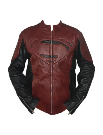 Superman-Smallville-Maroon-And-Black-Leather-Jacket.webp