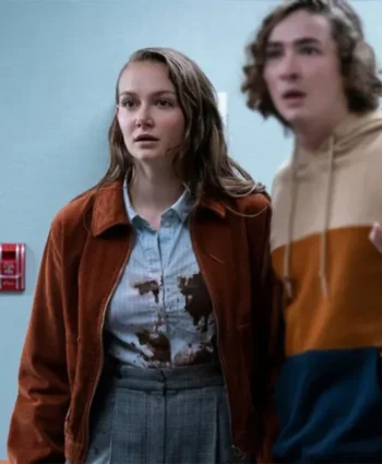 Andi-Matichak-Halloween-Kills-Brown-Shirt-Style-Jacket1.webp