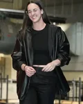 Caitlin-Clark-2025-WNBA-Playoffs-Semifinal-Black-Leather-Jacket.webp