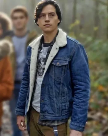 Cole Sprouse Riverdale Denim Fur Jacket