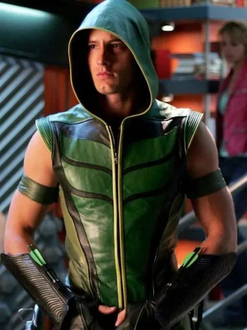 Justin-Hartley-Smallville-Green-Leather-Vest.webp