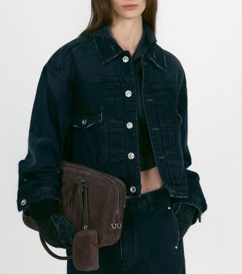 Kazuha Denim Trucker Cropped Jacket