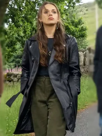 Mayfair Witches S02 Moira Mayfair Black Leather Coat