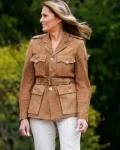 Melania-Trump-Brown-Suede-Belted-Jacket2.webp