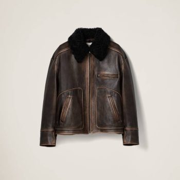 Miu Miu Nappa Leather Jacket