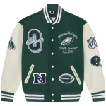 Philadelphia Eagles OVO Wool & Leather Varsity Jacket