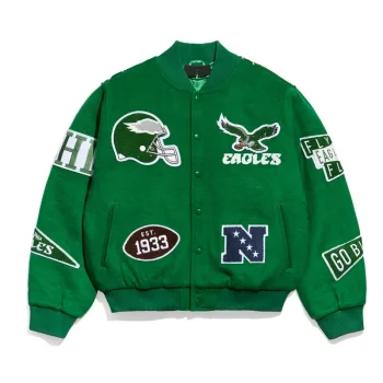 Philadelphia-Eagles-Pennant-Kelly-Green-Varsity-Wool-Jacket.webp