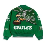 Philadelphia-Eagles-Pennant-Kelly-Green-Varsity-Wool-Jacket.webp
