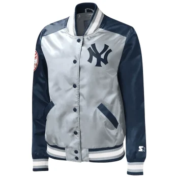 The-Legend-NY-Yankees-Navy-and-Gray-Satin-Jacket.webp