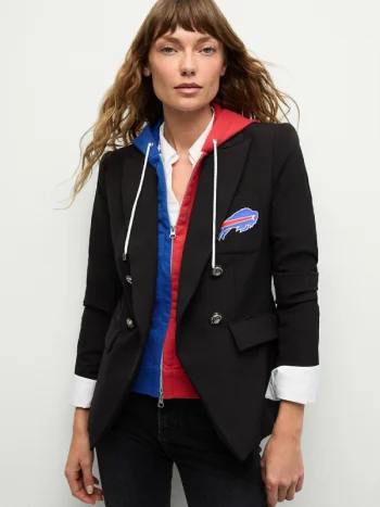 Womens-Buffalo-Bills-Veronica-Beard-Black-Dickey-Jacket-Blazer