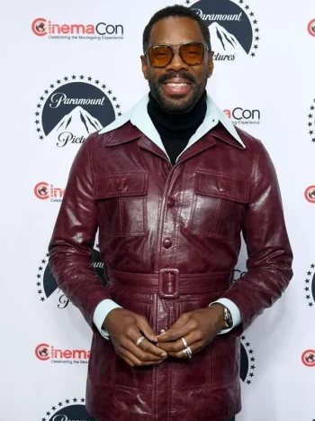 Colman-Domingo-The-Running-Man-Maroon-Leather-Jacket.webp