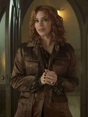 Isadora-Capri-Wednesday-S02-Brown-Satin-Jacket.webp