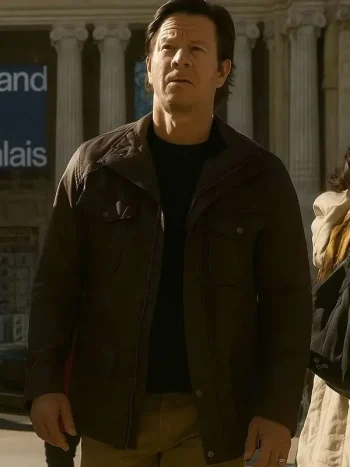 Mark-Wahlberg-The-Family-Plan-2-Brown-Cotton-Jacket.webp