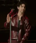 A-Very-Jonas-Christmas-Joe-Jonas-Burgundy-Leather-Jacket.webp