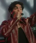 A-Very-Jonas-Christmas-Joe-Jonas-Burgundy-Leather-Jacket.webp