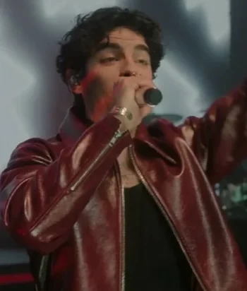 A-Very-Jonas-Christmas-Joe-Jonas-Burgundy-Leather-Jacket1.webp