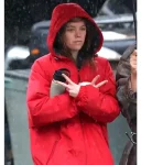 Milly-Alcock-NYC-Red-Hooded-Parka.webp