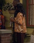 The Neighborhood Tichina Arnold Orange Floral Print Shirt1