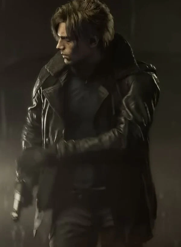 Leon S. Kennedy Resident Evil 9 Resident Evil Requiem Black Leather Jacket 6 Leon S. Kennedy Resident Evil 9 Resident Evil Requiem Black Leather Jacket 6