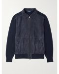 Access Daily 2026 Brendon Burchard Suede Bomber Jacket